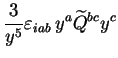 $\displaystyle \frac{3}{y^5} \varepsilon_{iab}\, y^a \widetilde{Q}^{bc} y^c$