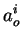 $\displaystyle a_o^i$