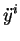 $\displaystyle \ddot{y}^i$