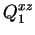 $\displaystyle Q_1^{xz}$