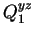 $\displaystyle Q_1^{yz}$
