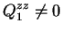 $\displaystyle Q_1^{zz} \neq 0$