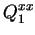 $\displaystyle Q_1^{xx}$
