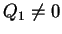$\displaystyle Q_1 \neq 0$
