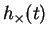 $ h_{\times}(t)$